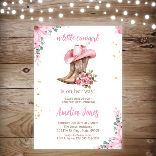 Invitación Baby Shower de una niña pequeña
