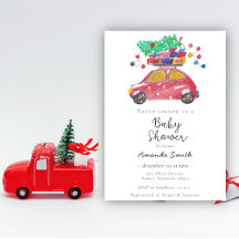 Baby shower de vacaciones de invierno