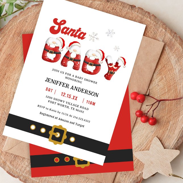 Invitación Baby Shower de vacaciones para bebés (Subido por el creador)