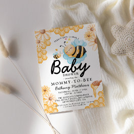 Invitación Baby Shower de verano de Mommy-to-Bee