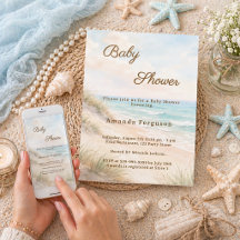 Baby Shower de verano en la playa