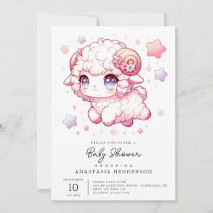 Invitación Baby Shower de Whimsy Sheep