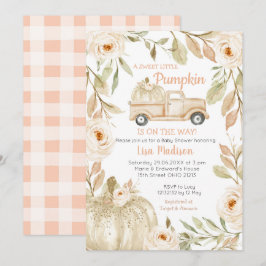 Invitación Baby Shower de White Peach Truck
