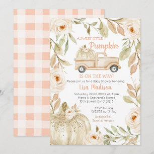 Invitación Baby Shower de White Peach Truck
