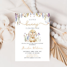 Invitación Baby Shower de Wildflower Bunny Easter