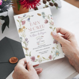Invitación Baby Shower de Wildflower Field Boho