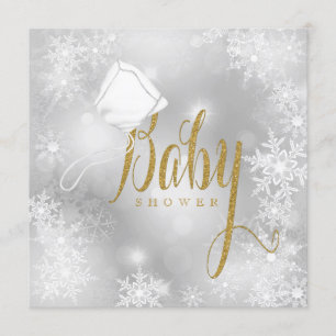 Invitación Baby Shower de Winter Wonderland