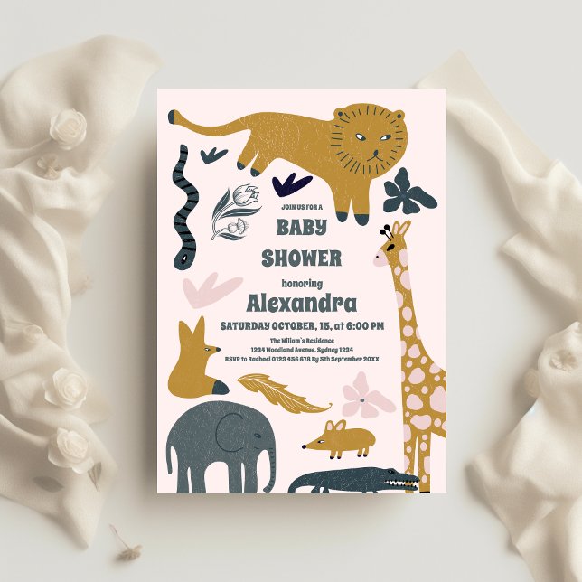 Invitación Baby Shower de Woodland Animals (Subido por el creador)