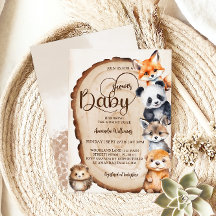 Baby Shower de Woodland Cute Stuffed Animals