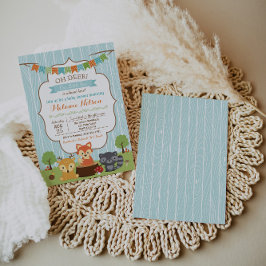 Invitación Baby Shower de Woodland Fox Oh Deer