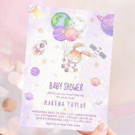 Invitación Baby Shower del astronauta Planeta Rocket - Espaci
