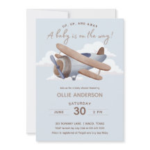 Baby Shower del avión Time Flies