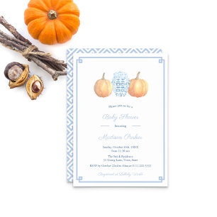 Invitación Baby Shower del chico de la piel de calabaza
