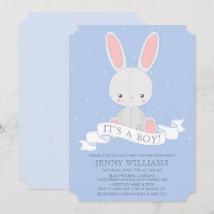 Invitación Baby Shower del Conejo Conejo Conejo Co