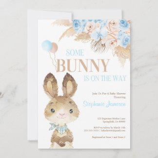 Invitación Baby Shower del desierto tropical bohemio de Pampa
