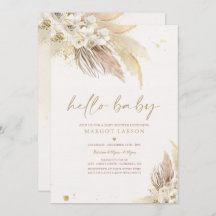 Baby Shower del desierto tropical bohemio de Pampa