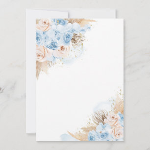 Invitación Baby Shower del desierto tropical bohemio de Pampa