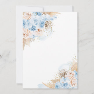 Invitación Baby Shower del desierto tropical bohemio de Pampa