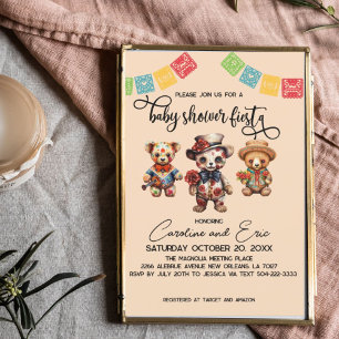 Invitación Baby Shower del Día de la Muerte en Halloween en M
