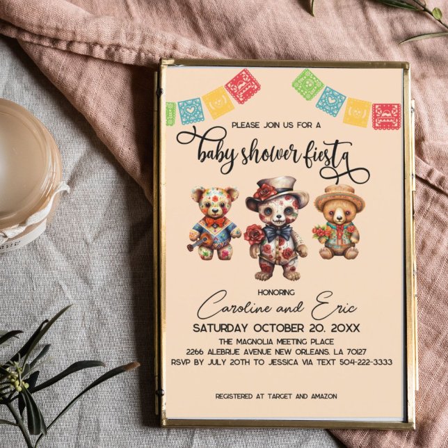 Invitación Baby Shower del Día de la Muerte en Halloween en M (Subido por el creador)