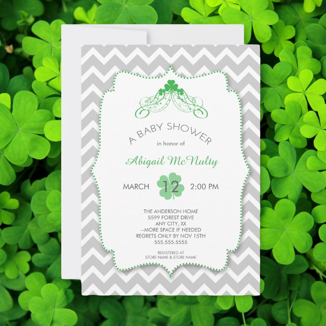 Invitación Baby Shower del Día de San Patricio (Subido por el creador)