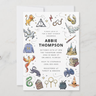 Invitación Baby Shower del Ícono de Harry Potter