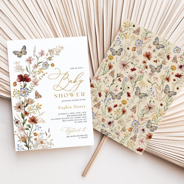 Invitación Baby Shower del Jardín de Flores Silvestres de Boh (Subido por el creador)