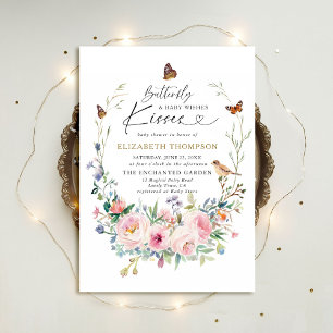 Invitación Baby Shower del Jardín de flores silvestres de los