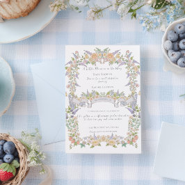 Invitación Baby Shower del Jardín Floral de Verano