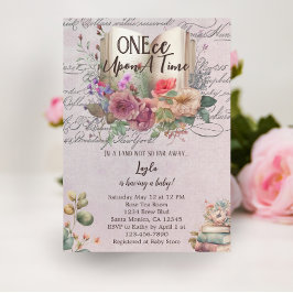 Invitación Baby Shower del libro de cuentos de hadas