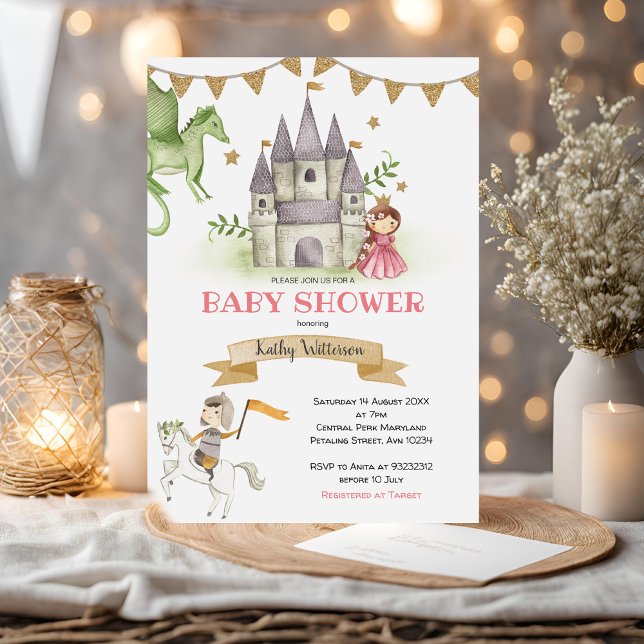 Invitación Baby Shower del libro de historias (Subido por el creador)