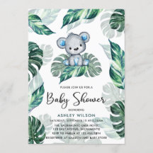 Baby Shower del niño del oso de agua