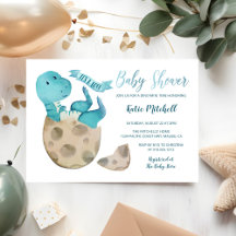 Baby Shower del niño pequeño TRex Hatching Dinosau