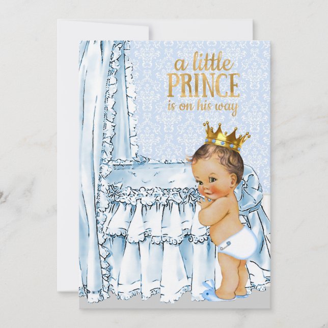 Invitación Baby Shower del niño pequeño y viejo ve (Anverso)