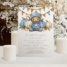 Invitación Baby Shower del oso del parche de calab