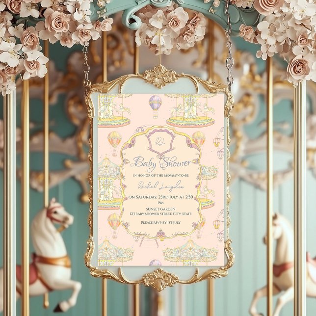 Invitación Baby Shower del parque de diversiones Fairytale Vi (Subido por el creador)