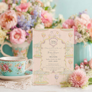 Invitación Baby Shower del parque de diversiones Fairytale Vi