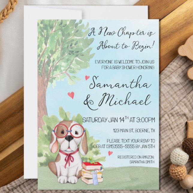 Invitación Baby Shower del tema del libro (Storybook Baby Shower Invitation)