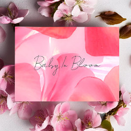 Invitación Baby Shower Delicate Pink Blossom