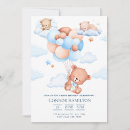 Invitación Baby Shower Dreamy Clouds Aesthetic
