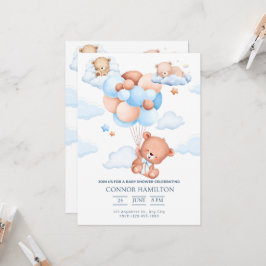 Invitación Baby Shower Dreamy Clouds Aesthetic
