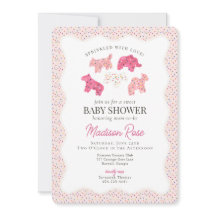 Baby Shower dulce de galletas de animales escarcha