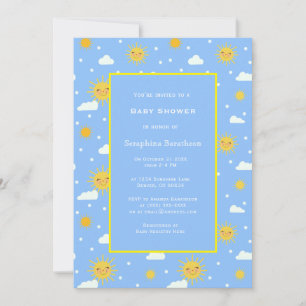 Invitación Baby Shower dulce sencillo amarillo amarillo amari