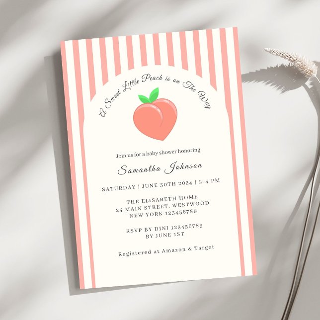 Invitación Baby Shower dulce y dulce moderno (Subido por el creador)