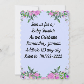 Invitación Baby Shower editable | Cute Personaliza