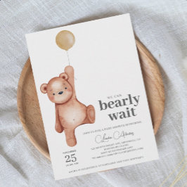Invitación Baby Shower EDITABLE Teddy Bear