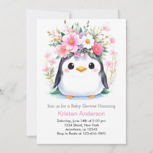 Invitación Baby Shower, el Chica de la alegría de Pink Wonder