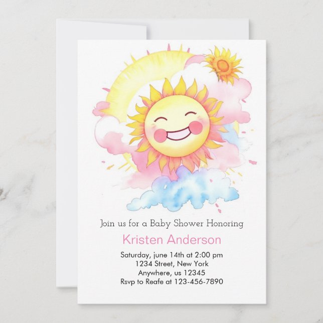 Invitación Baby Shower, el Chica del Boho de la Naturaleza co (Anverso)