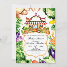Invitación Baby Shower, el mercado de pequeños agricultores