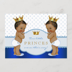 Invitación Baby Shower, el niño gemelo del príncipe